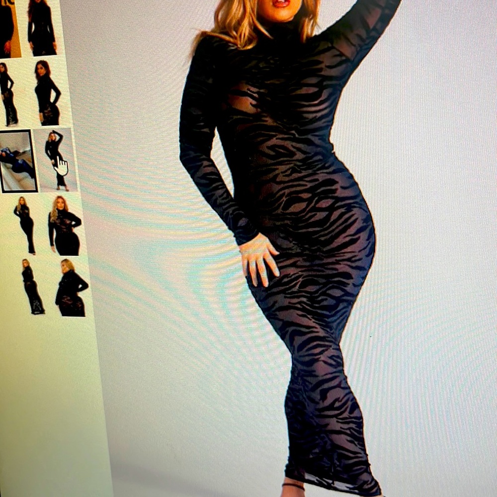 Fashion nova see thru dress